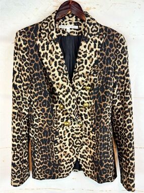 Veronica Beard | Leopard Print Dickey Blazer, 4